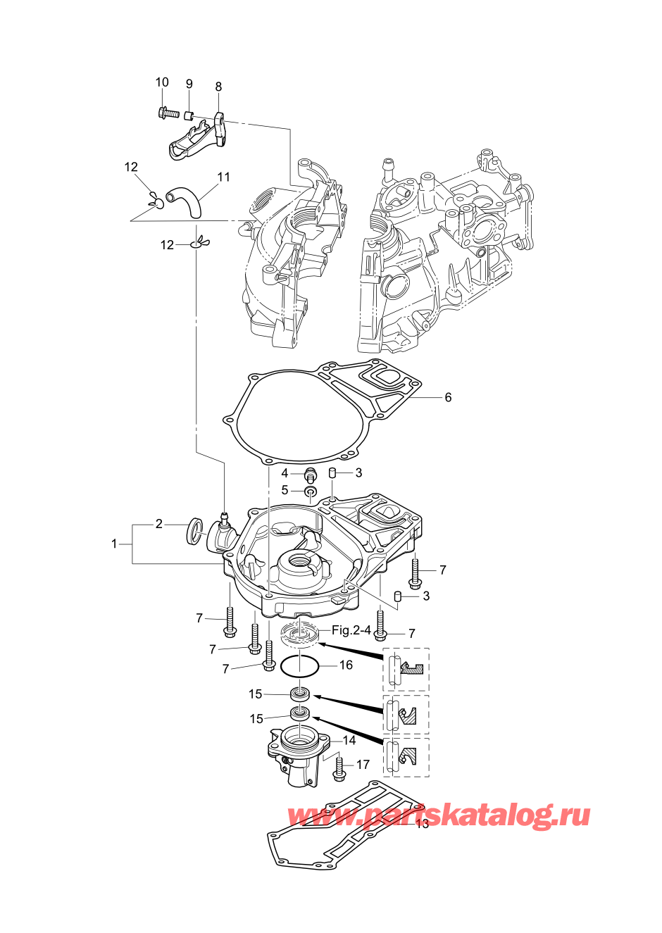 Tohatsu MFS2.5B (002-21052-0AF) / Fig.03 Масляный поддон 