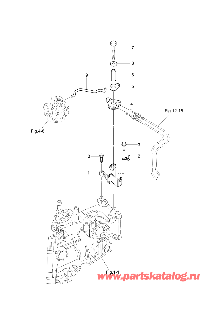 Tohatsu MFS2.5B (002-21052-0AF) / Fig.05 Дроссель 