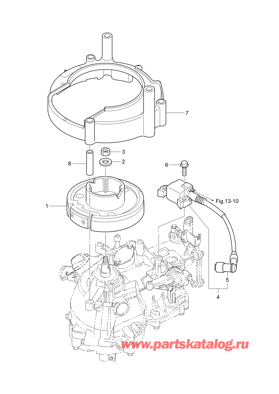 Tohatsu MFS2.5B (002-21052-0AF) / Fig.07 Магнето 