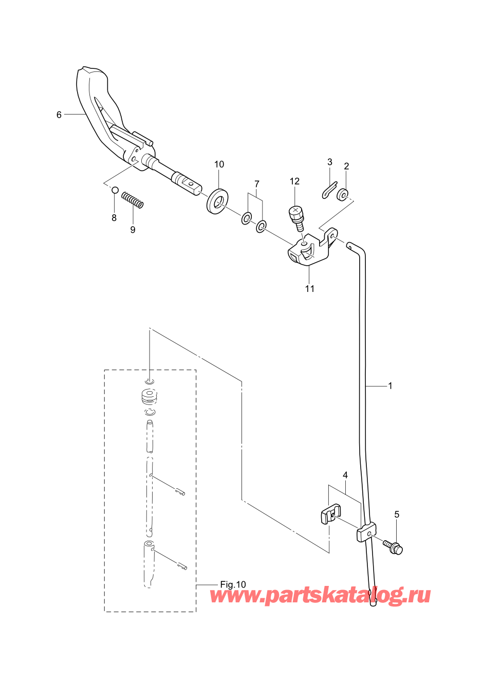 Tohatsu MFS2.5B (002-21052-0AF) / Fig.09 Переключатель 