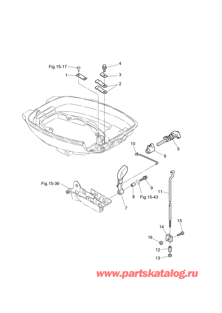 Tohatsu MFS20-D (002-21054-0AF) / Fig.16 Переключатель 