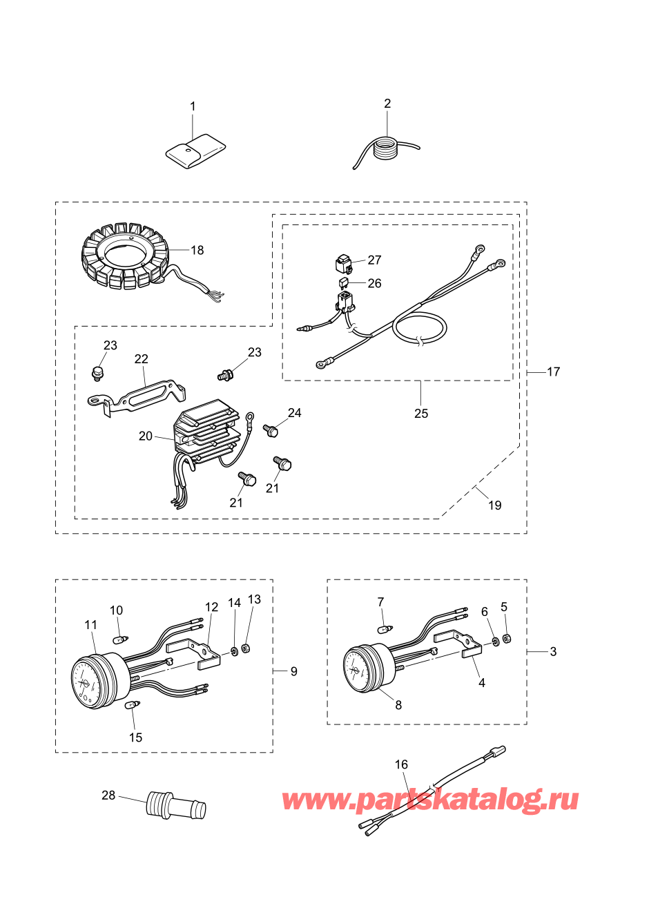 Tohatsu MFS20-E (002-21057-0AG) / Fig.19 Дополнительные опции / Аксессуары 