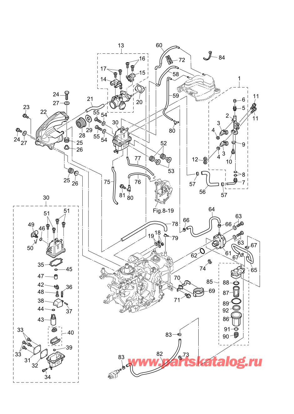 Tohatsu MFS20-E (002-21057-0AH) / Fig.05 Топливный насос 