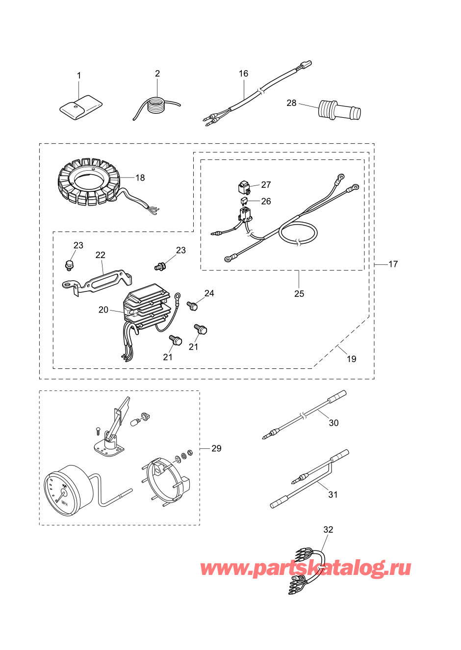 Tohatsu MFS20-E (002-21057-0BX) / Fig.19 Дополнительные опции / Аксессуары 