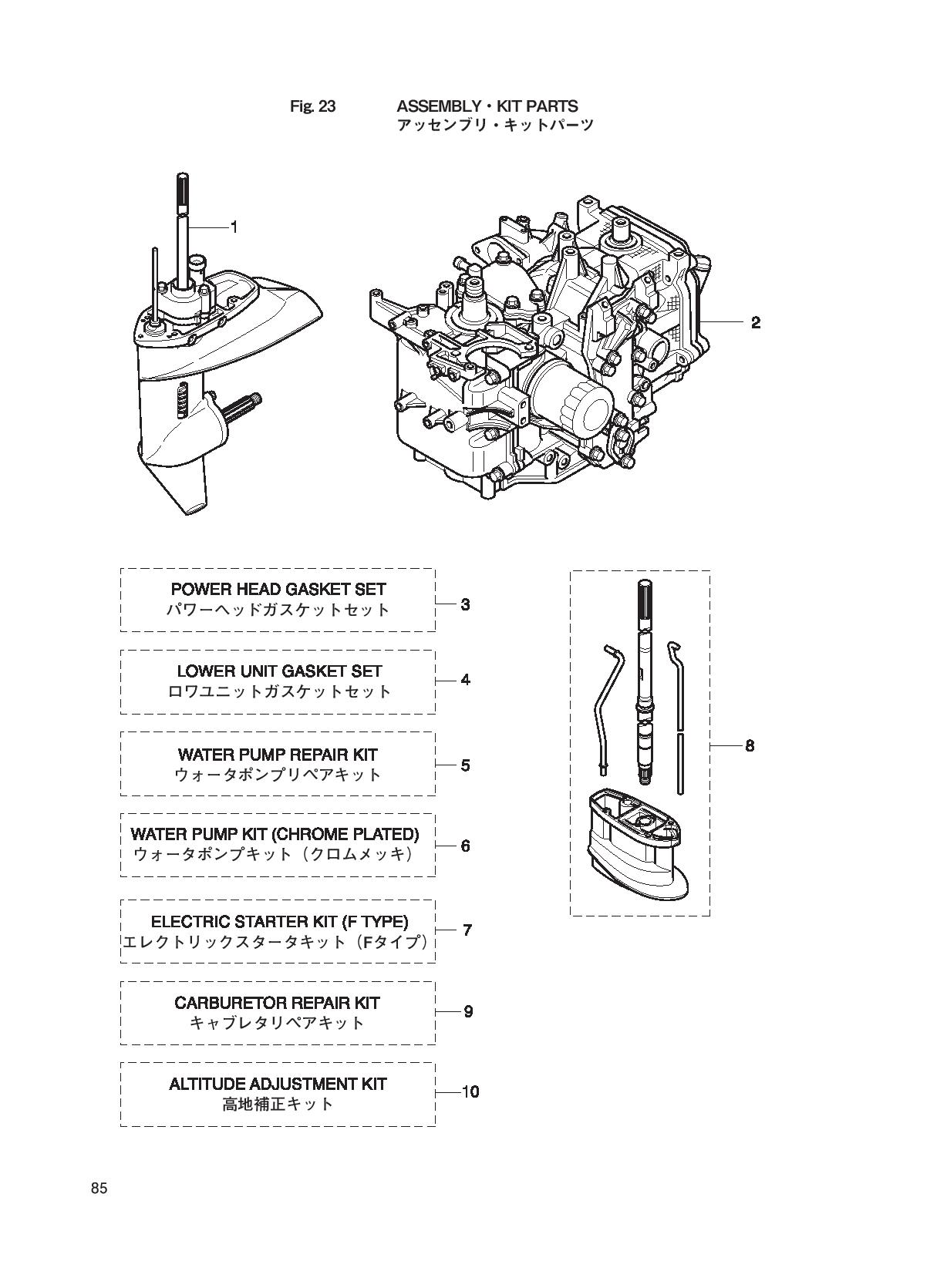 tohatsu   MFS20C 00221054-6 / Assemblu, Kit 