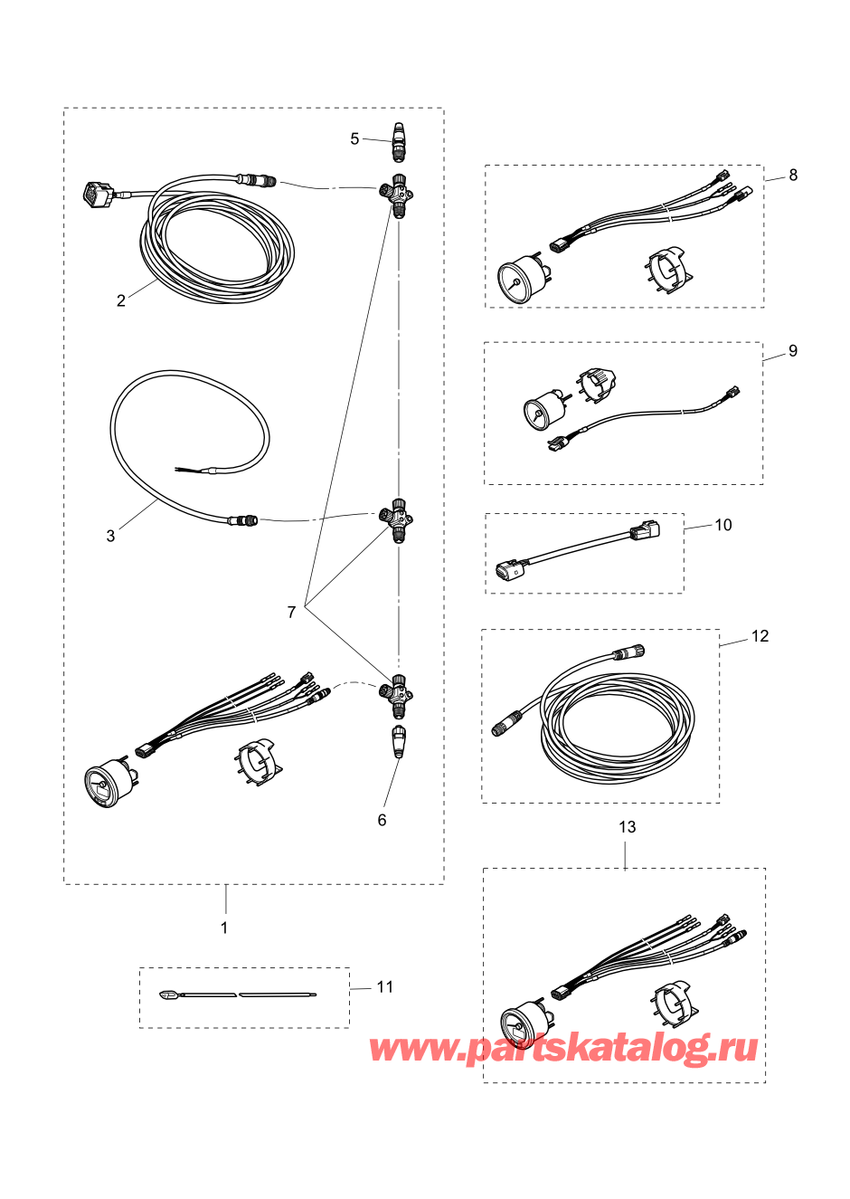 Tohatsu MFS30-C (002-21050-0AF) / Fig.23b Дополнительные опции (3) 