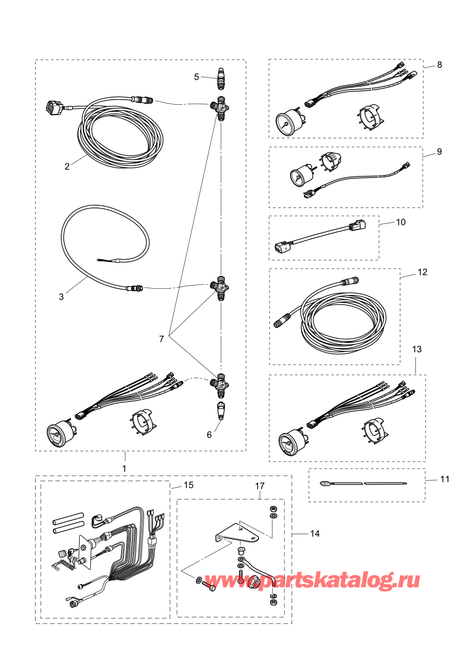 Tohatsu MFS30-C (002-21050-1AH) / Fig.23b Дополнительные опции (3) 