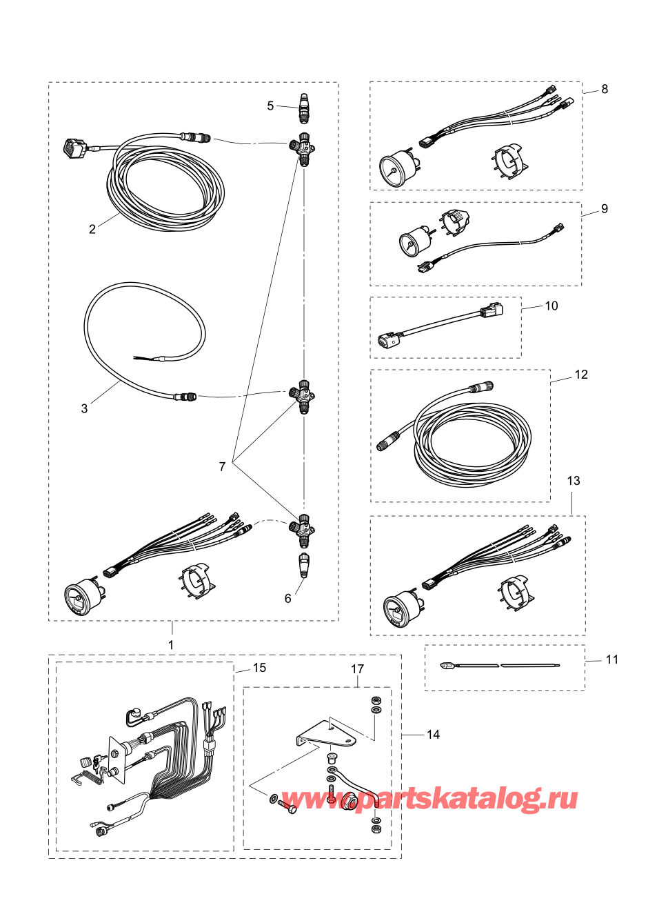 Tohatsu MFS30-C (002-21050-0AK) / Fig.23b Дополнительные опции (3) 