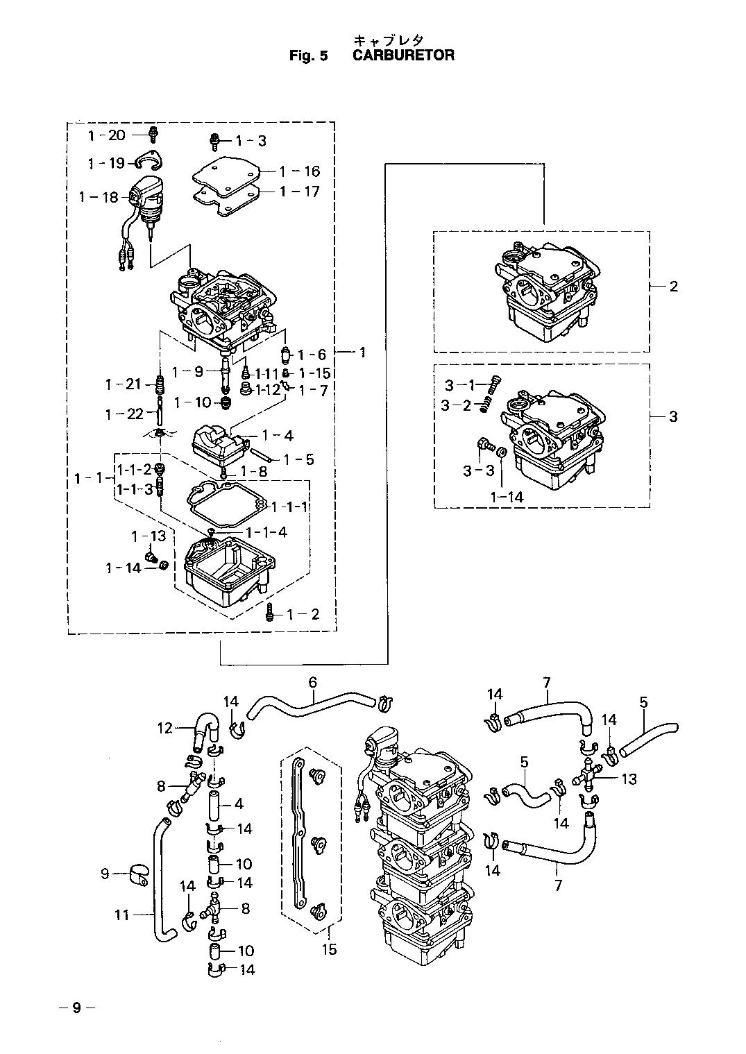 tohatsu   MFS30A 00221050-1 / Carubretor 