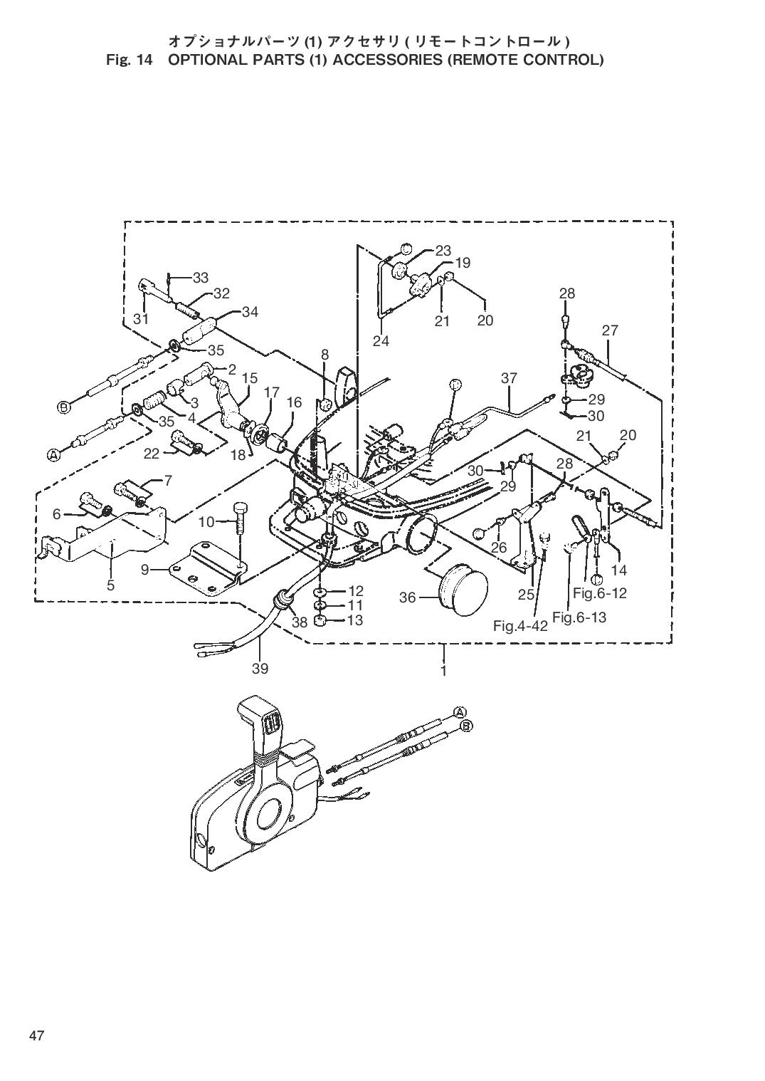 tohatsu   MFS5B 00221046-6 / Дистанционное управление 