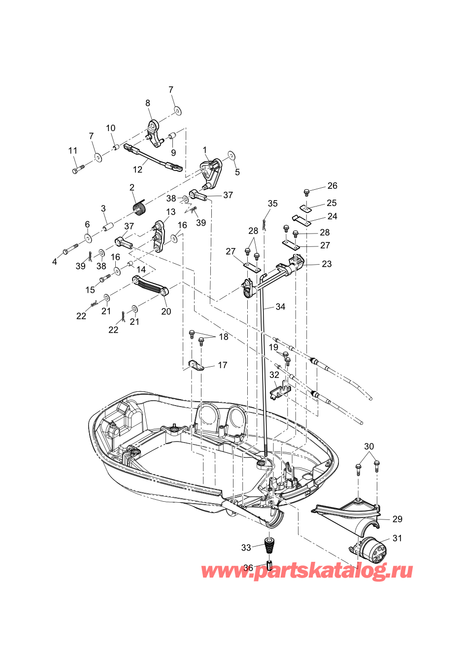 Tohatsu MFS60A (02-21058-0AK) / Fig.16 Переключатель / Дроссель 