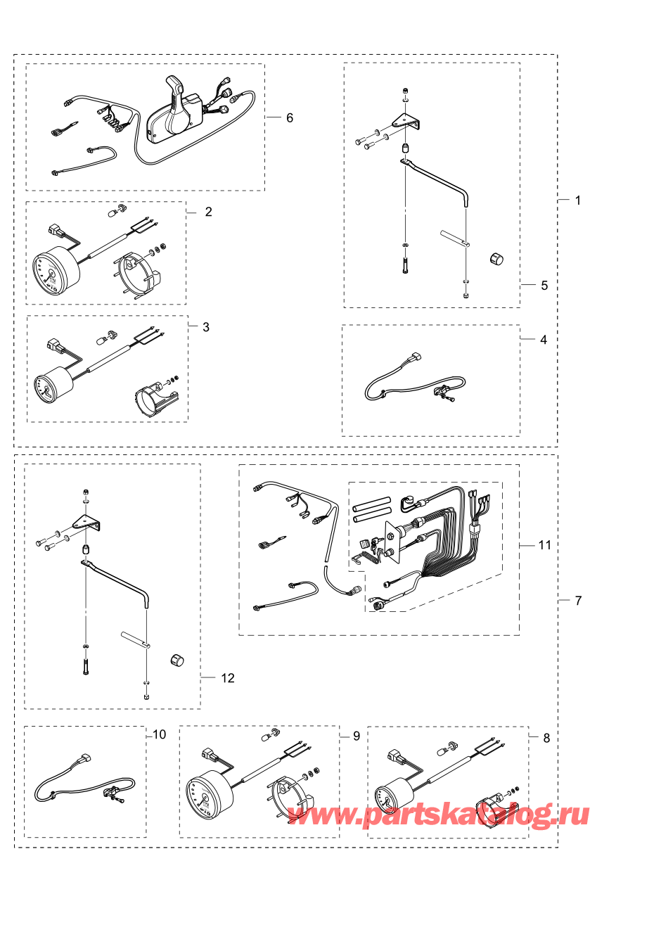 Tohatsu MFS60A (02-21058-0AK) / Fig.25b Комплект оснащения 2 