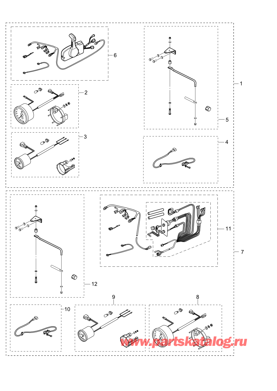 Tohatsu MFS60A (002-21058-0BX) / Fig.25b Комплект оснащения 2 