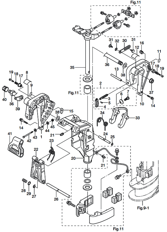 tohatsu   MFS6A3 00221051-7 / Кронштейн для Ep Type 