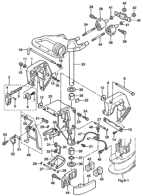 tohatsu   MFS6A3 00221051-7 / Кронштейн для Mf & Ef Type 