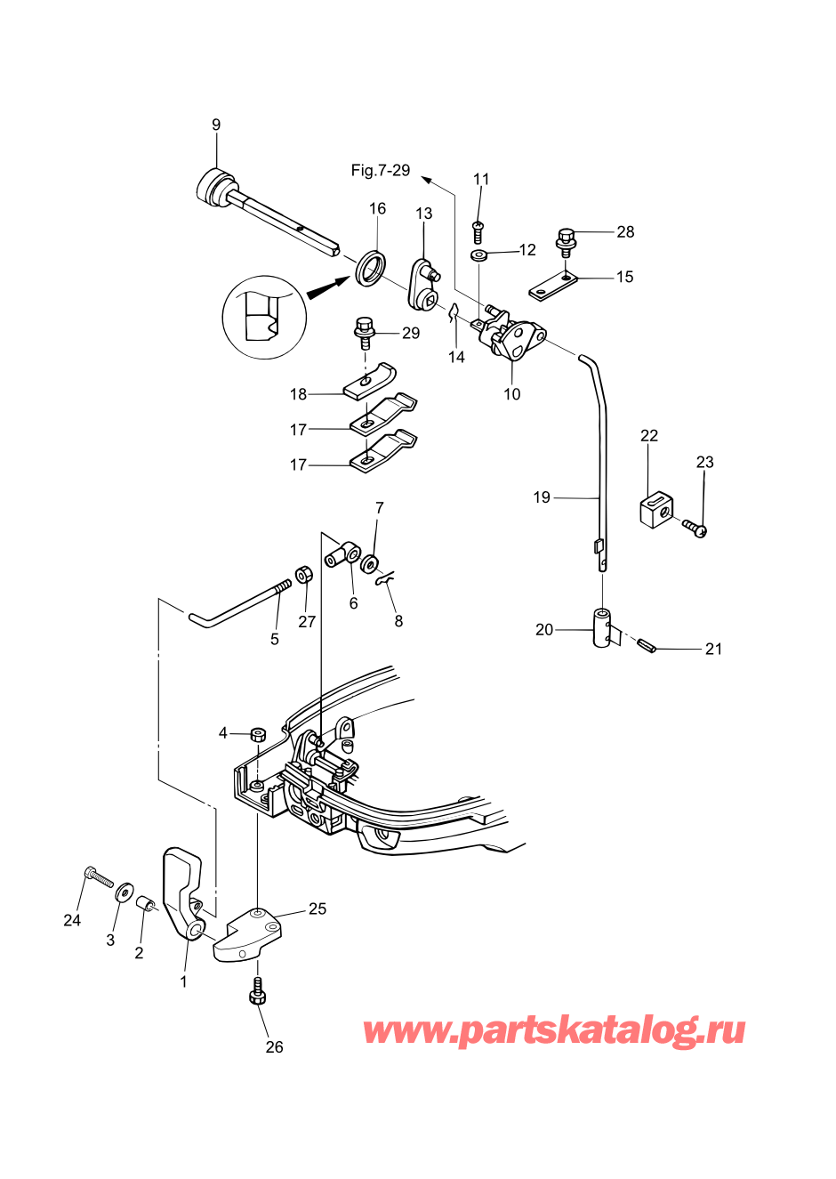 Tohatsu MFS6A3 (002-21051-0AF) / Fig.17 Переключатель 