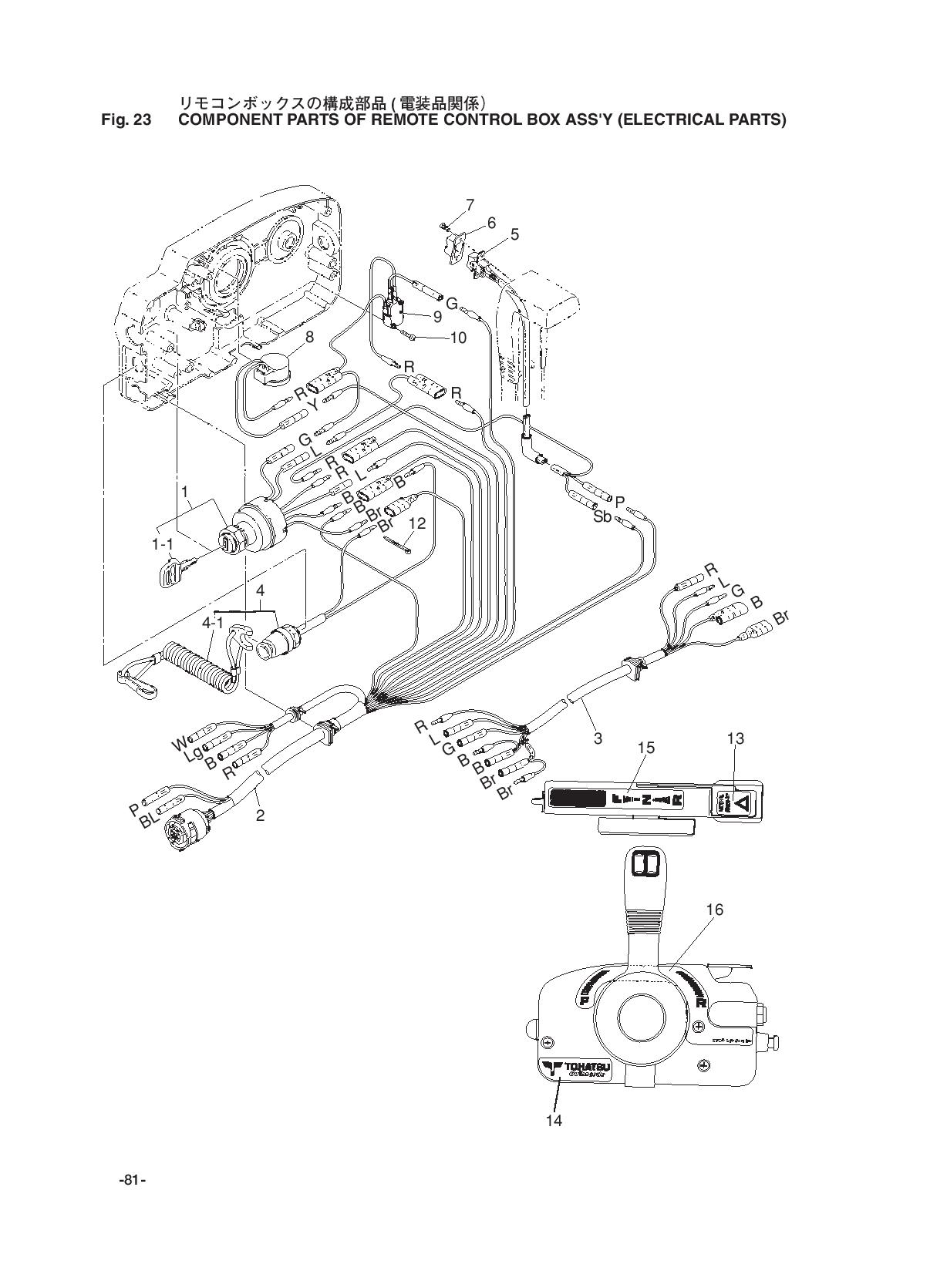 tohatsu   MFS8A3 00221051-4 / Электрические части 